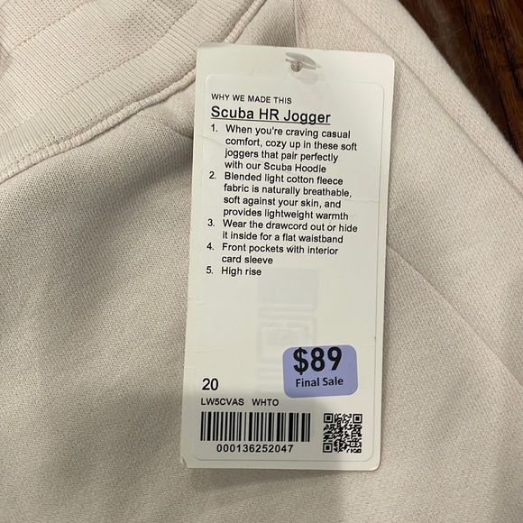 Lululemon Scuba HR Jogger lulu sweatpants - Picture 3 of 3